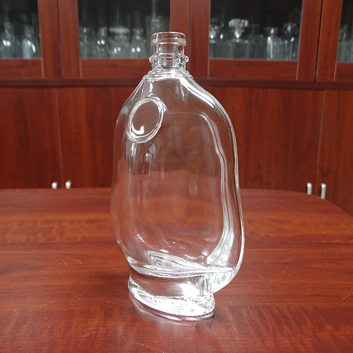 600ml embossed turtle animal shaped alcohol glass bottles prices