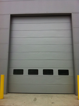 Industrial Automatic Overhead Steel Insulated Vertical Lifting Sliding Sectional Door for Warehouse