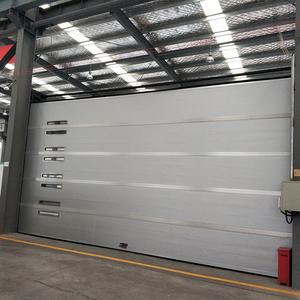 Electric Insulated Industrial Folding Shutter Stacking Door for Factory and Workshop