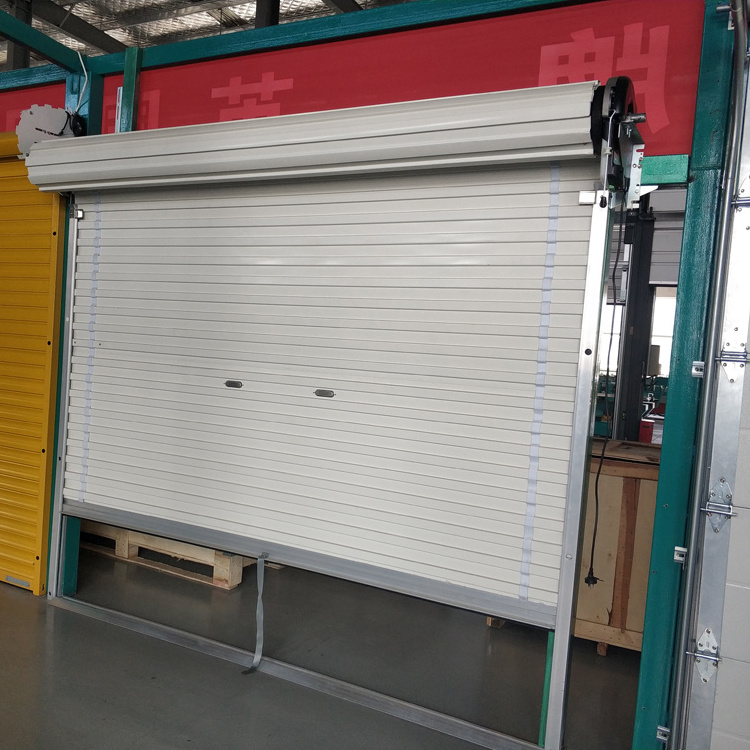 9x7 residential clear roll up exterior garage security door