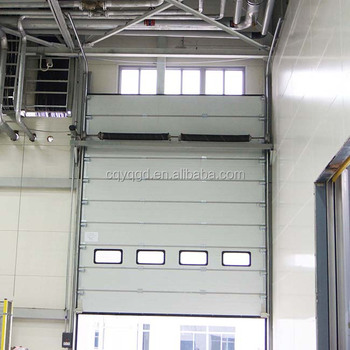 Industrial Automatic Overhead Steel Insulated Vertical Lifting Sliding Sectional Door for Warehouse