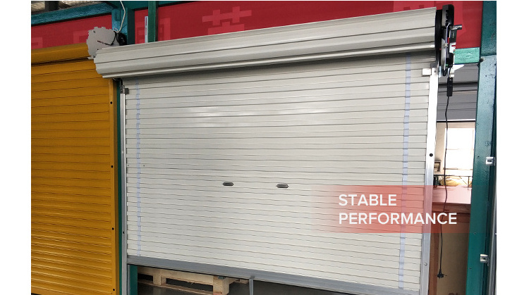 home use 12x14 motor roll up steel garage sliding shutter door