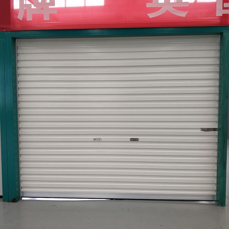 9x7 residential clear roll up exterior garage security door