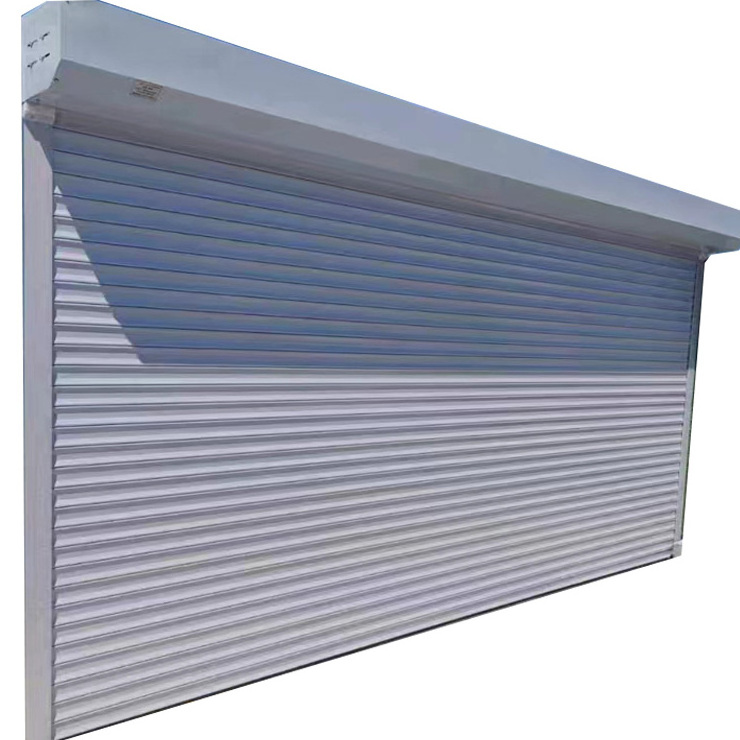 Factory processed white foam roller shutter door, finished product, shop garage door