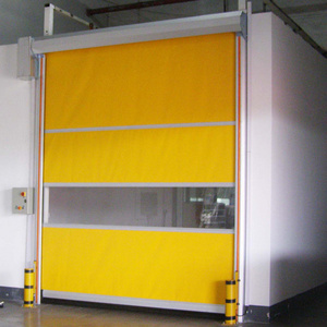 Automatic rapid pvc roll up door insulated high speed shutter door industrial door