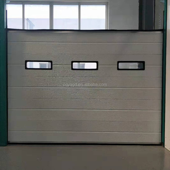 Industrial Automatic Overhead Steel Insulated Vertical Lifting Sliding Sectional Door for Warehouse