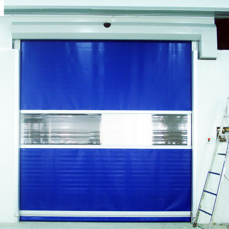 Automatic rapid pvc roll up door insulated high speed shutter door industrial door