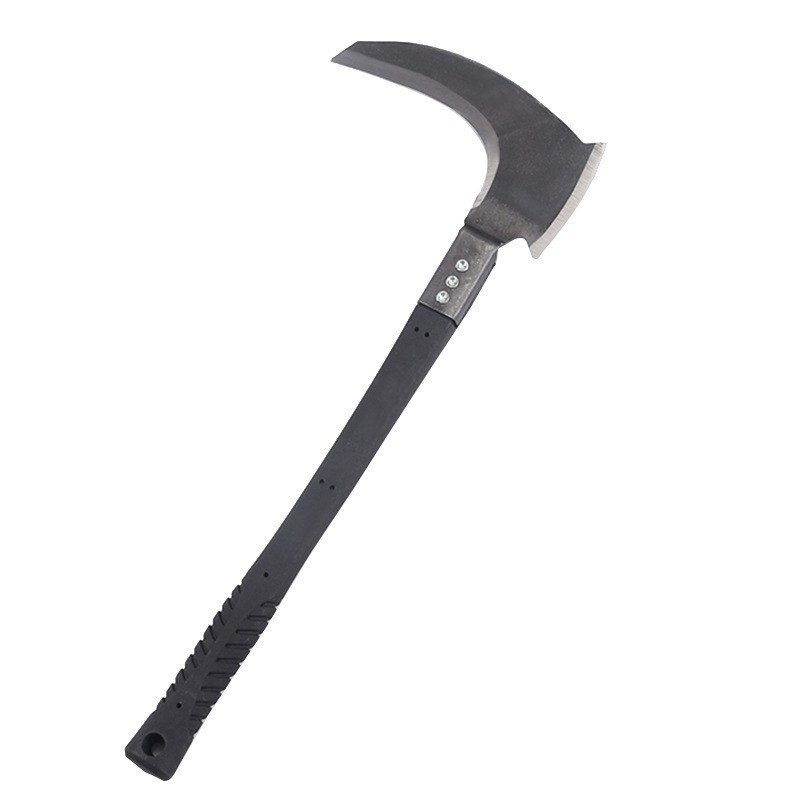 2 Blade Corn Rice Harvesting Long Steel Handle Grass Weeding Hand Axe Knife Agricultural Sickle