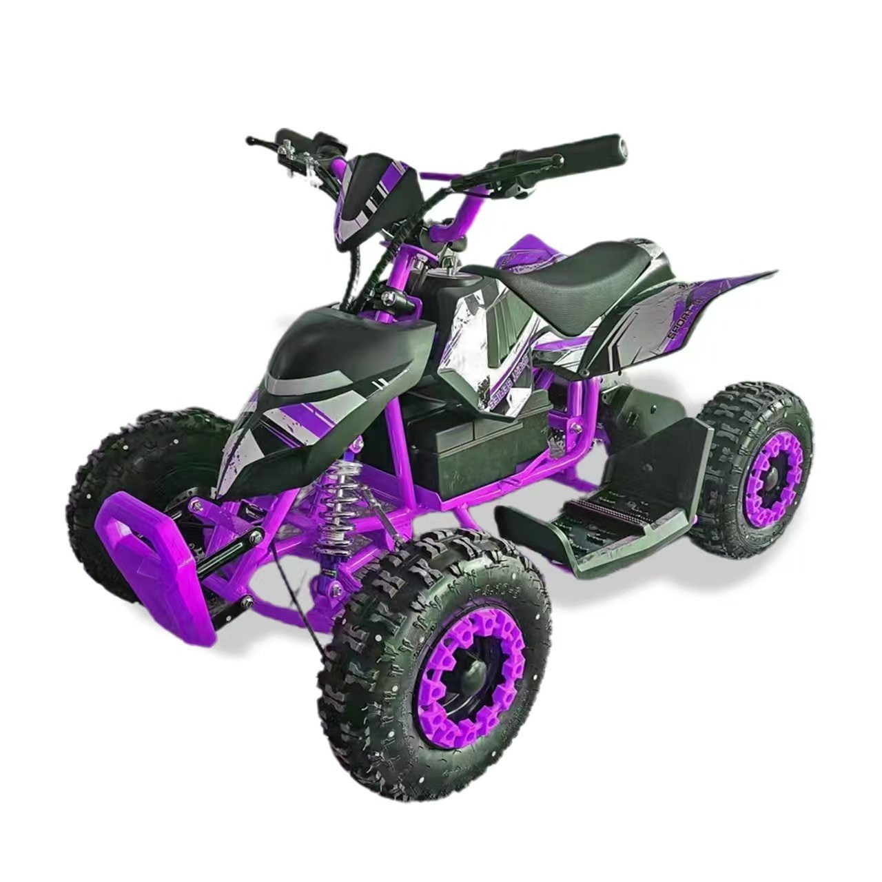 Factory sales mini sport ATV 4 wheeler 500w quad bike electric atv Buggy for Kids Adult