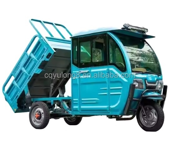 China 60V 500W 800W 1000W electric tricycle motorized tricycles motorcycle farm truck cab enclosed mobility scooter for sale