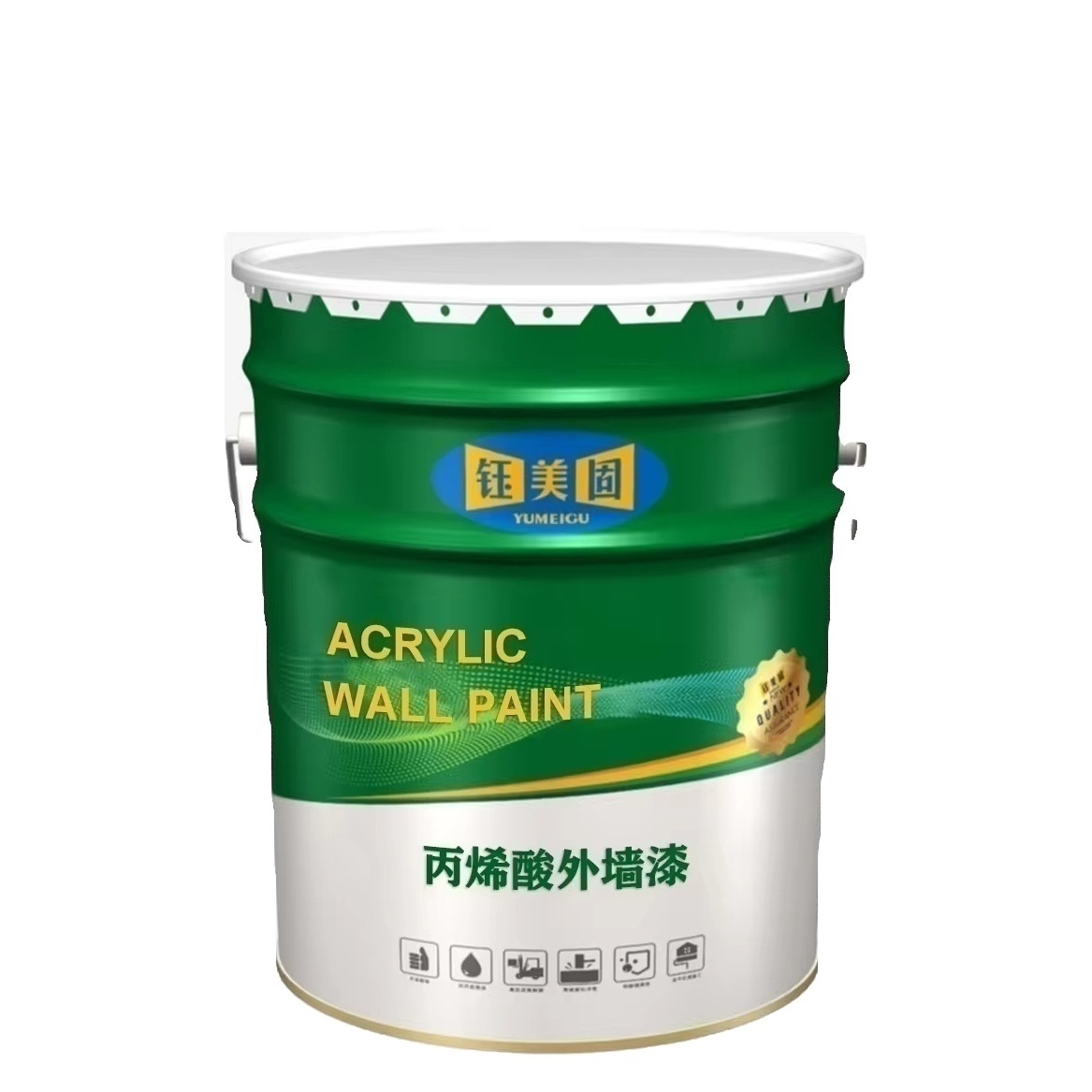 TC0008 Premium Acrylic Exterior Wall Paint Liquid Coating Product for Pottery Brush Application