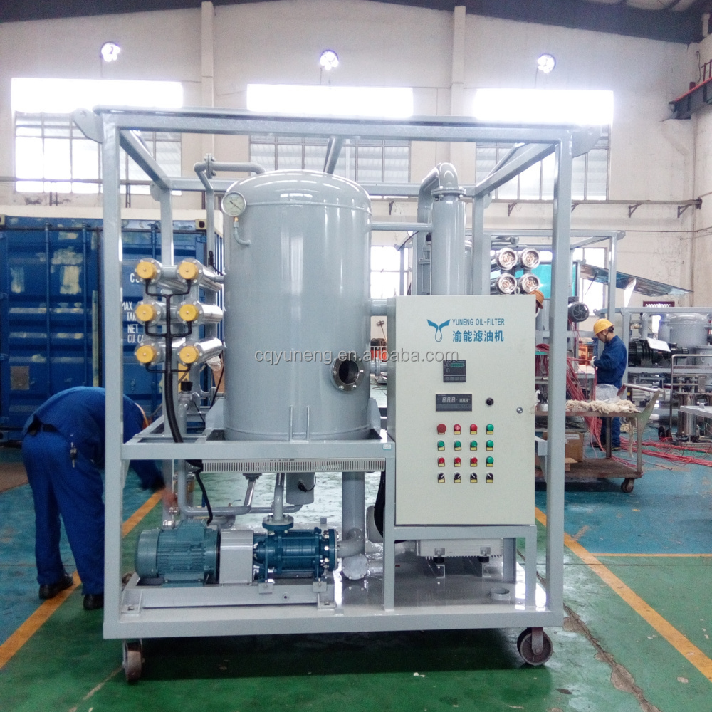 Mobile transformer oil purification plant for insulating oil filtration and treatment