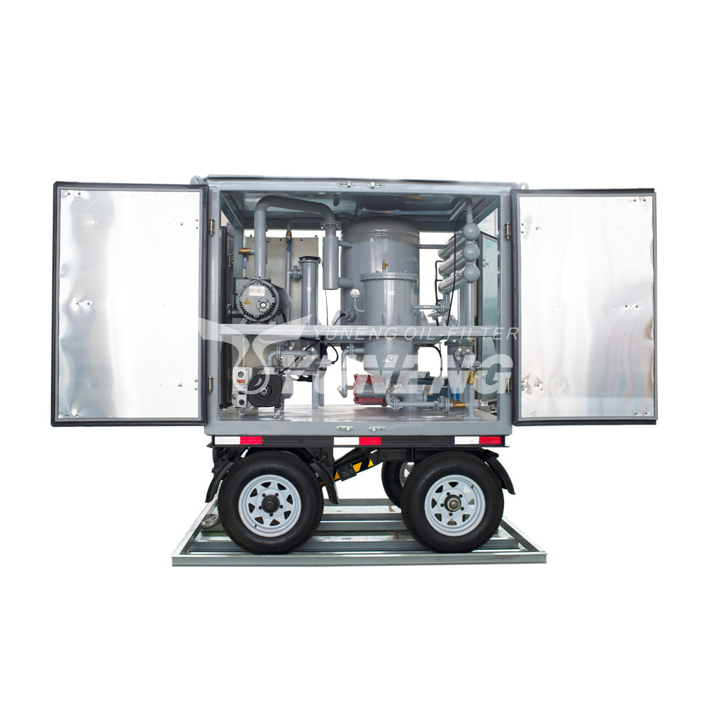 Mobile Trailer Mounted Vacuum Transformer Oil Purifier/Insulation Oil Filtration /Dielectric Oil Purification System