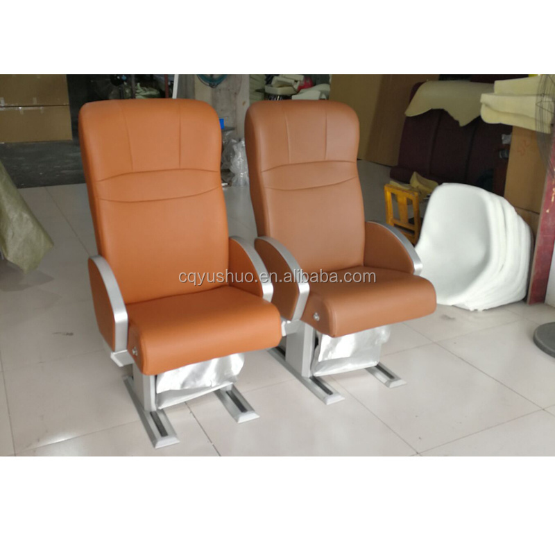 marine boat passenger double chair seats use fabric seating and aluminum frame