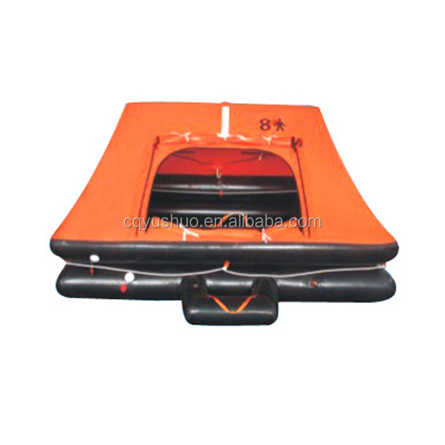 solas approved two sides workable open reversible inflatable life raft