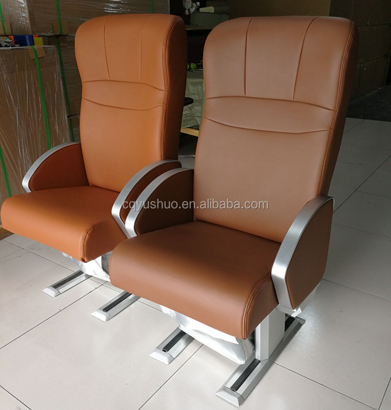 marine boat passenger double chair seats use fabric seating and aluminum frame