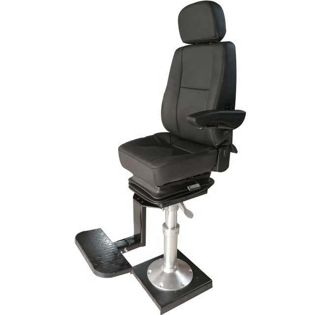 Marine Aluminum Alloy Column Base Fixed Type Pilot Chair Seats for Boat