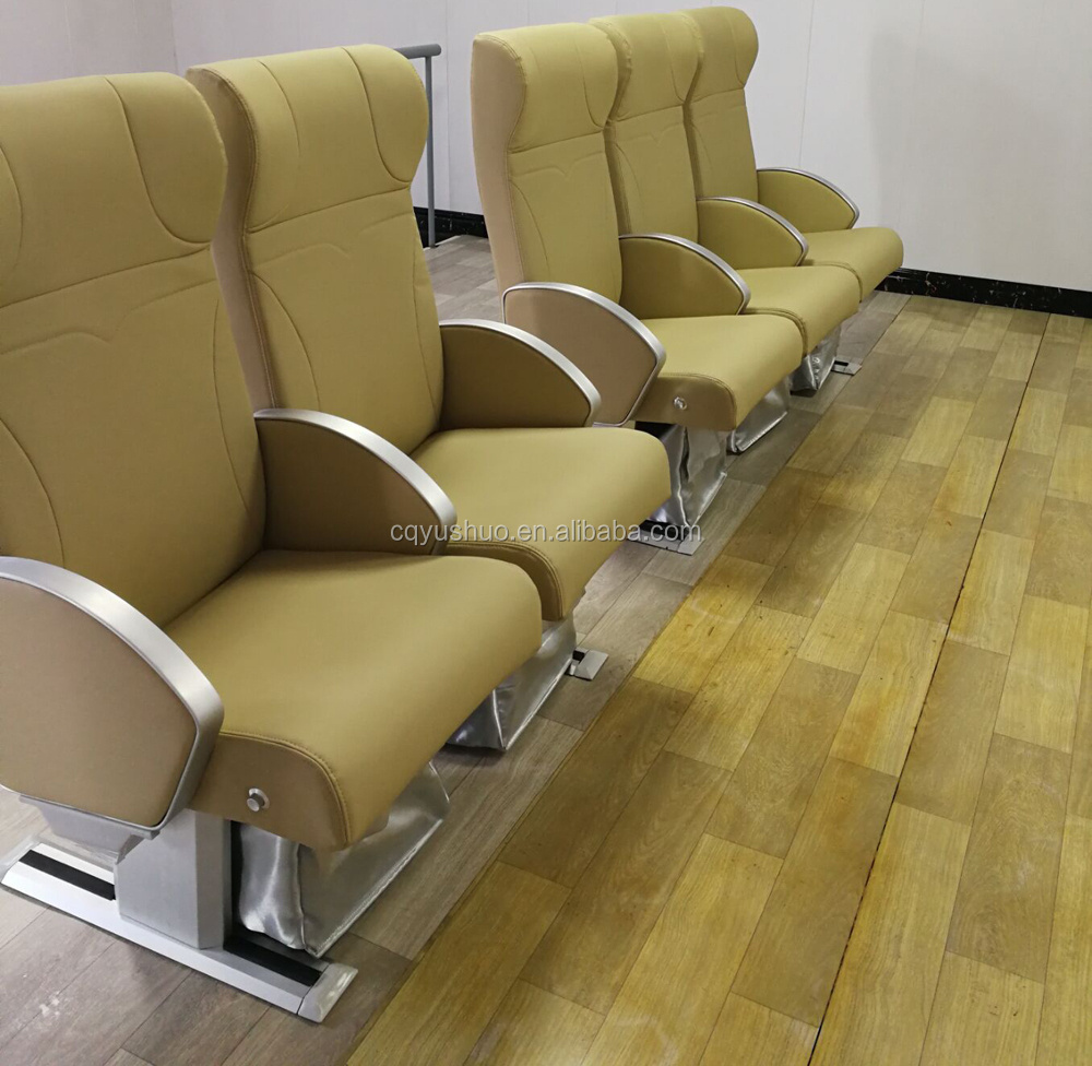 marine boat passenger double chair seats use fabric seating and aluminum frame