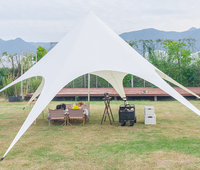 Outdoor Camping and Picnic Park Courtyard BBQ Event Wedding Venue Beach Sunshade Rain Shelter Umbrella Canopy