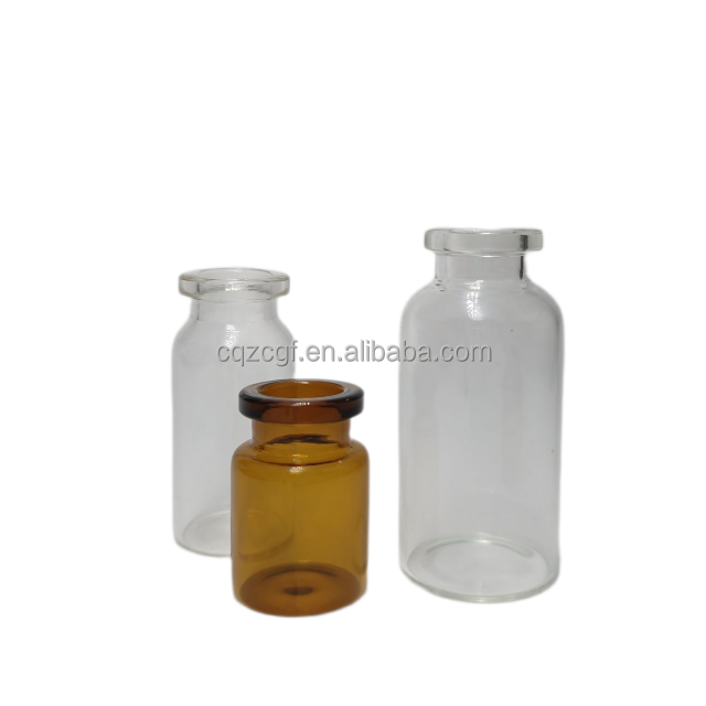 High Stability  Low Neutral Borosilicate Sterile Glass Bottle Injection Vials