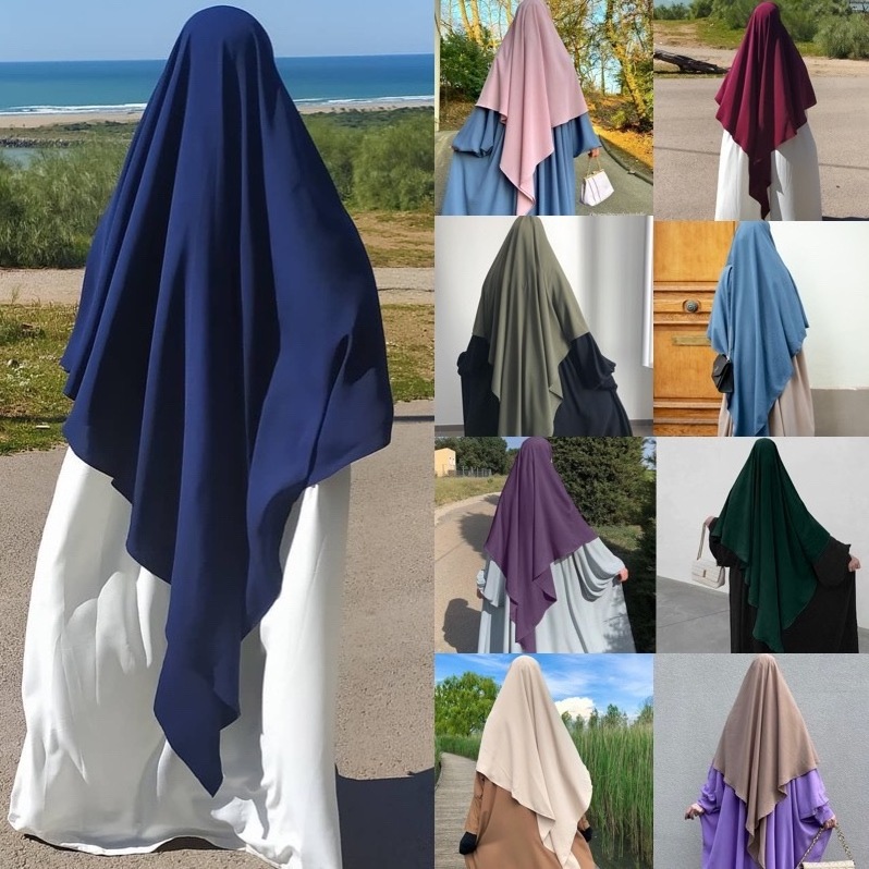 Wholesale Turkish Hijab Khimar Black Hijab Dubai Scarf Middle East Islamic Muslim Hijab Scarf From Turkey Women Prayer Shawl