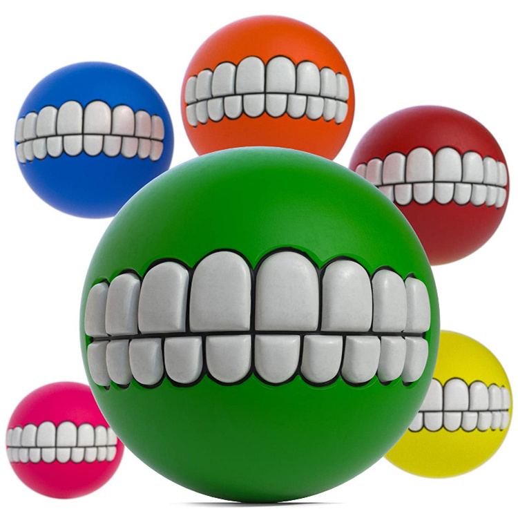 Wholesale Cheap Low Price drop shipping dropshipping Pet Vinyl Vocal Colorful Tooth Ball Dog Toys