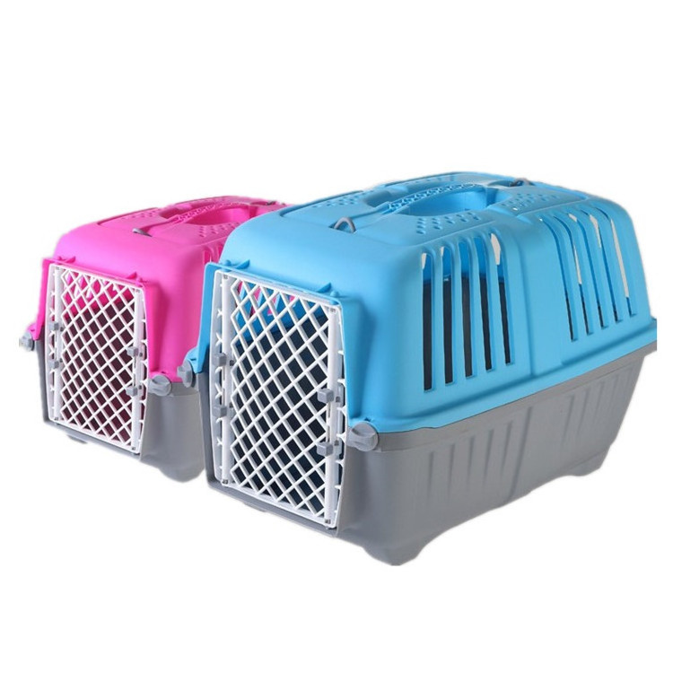 SAMPLE Hot FBA Hard Sided Easy Assembly Ventilation Two Way Open Door Outdoor Plastic Kennels Fashion Travel Pet Carrier