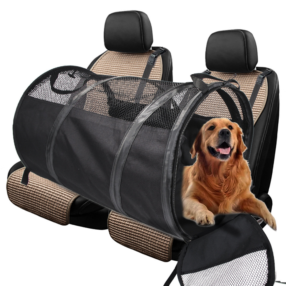 Portable Pet Car Bag Foldable Car Pet Mat Rear Seat Tent Breathable And Waterproof For Travel Medium To Large Dogs