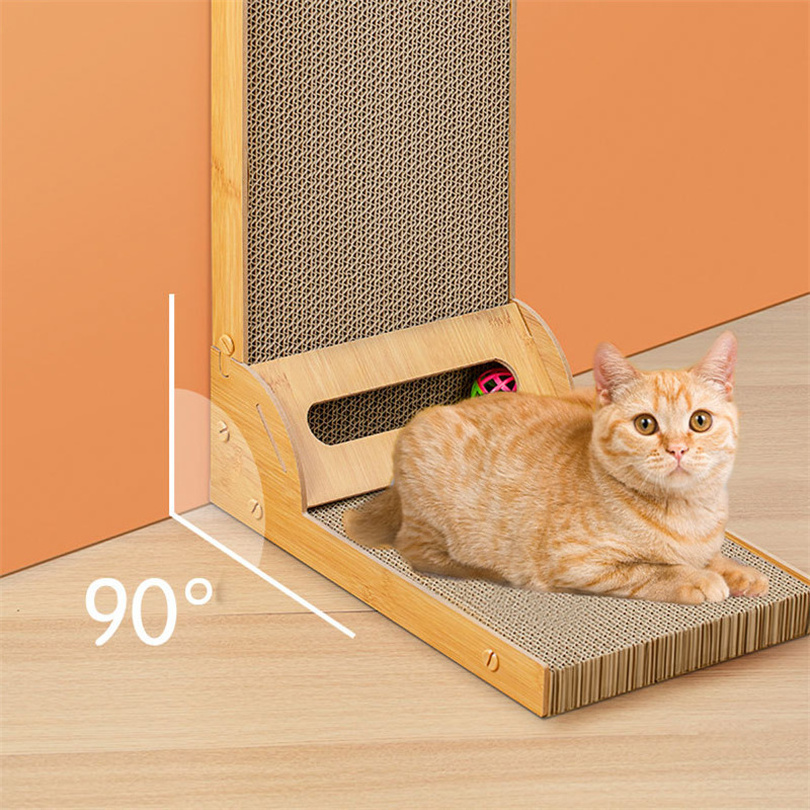 L-shaped Cat Claw Board Vertical Wall Facing Cat Paw Mat Furniture Savior Replaces Sisal Cat Claw Board