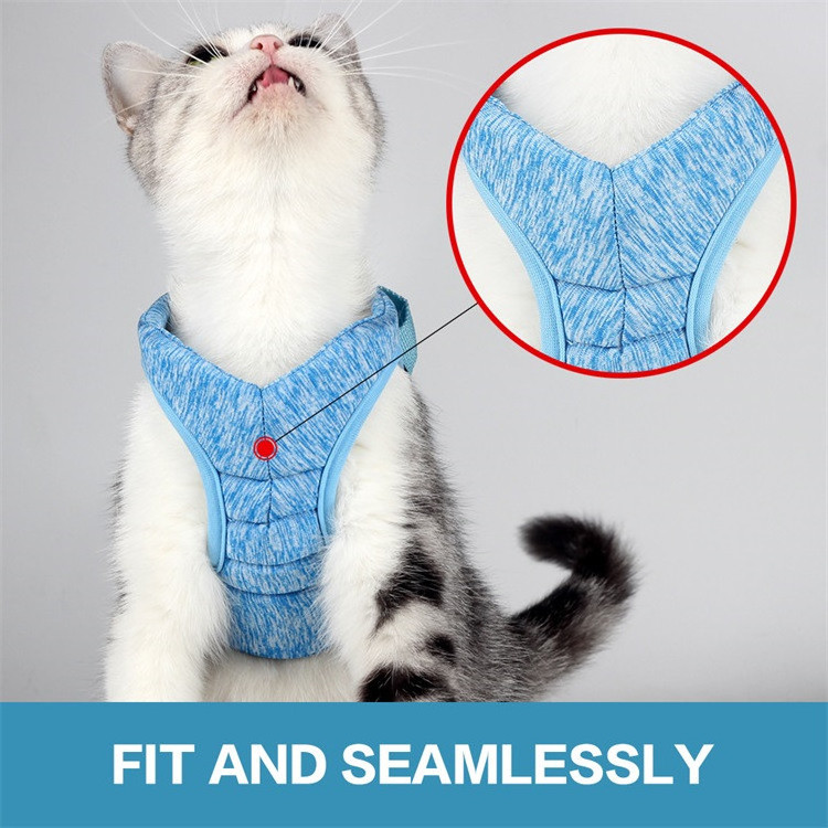 FREE SAMPLE Hot FBA Adjustable Escape Proof Soft Walking Safety Jacket Small Cats Dogs Vest Cat Harness with Leash