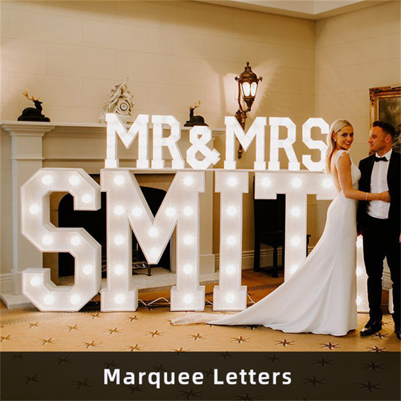 Props Wedding Decor Marry Me Lights Marquee Letter 4ft LED Light Up Letters LED Marquee Alphabet LOVE Letters