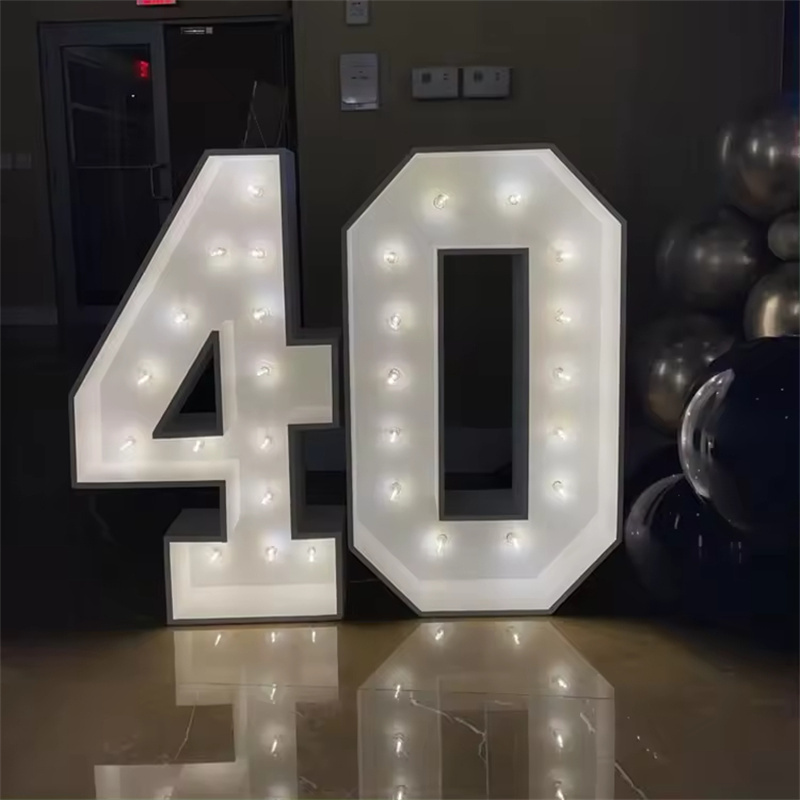 wholesale RGB Led 3ft/4ft/5ft Marquee Number Custom Giant Large Love Light Up Marquee Letters 4ft Wedding decoration