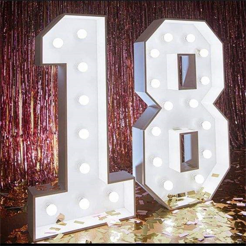 wholesale RGB Led 3ft/4ft/5ft Marquee Number Custom Giant Large Love Light Up Marquee Letters 4ft Wedding decoration