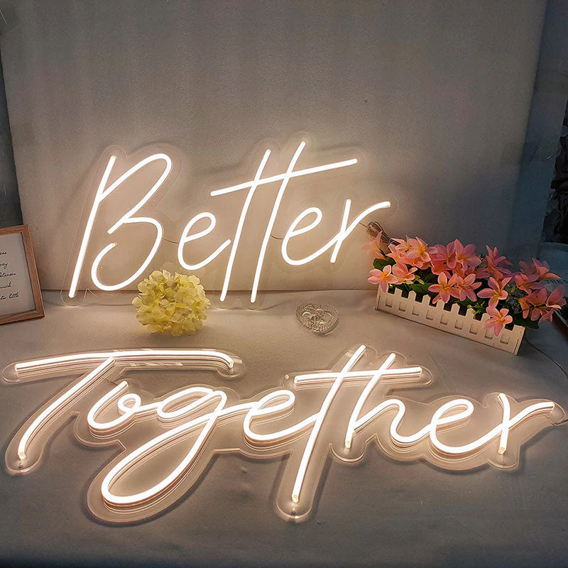 Led Sign Flexible Silicone Small Neon Lights Led Custom Neon Sign For Wall Bedroom