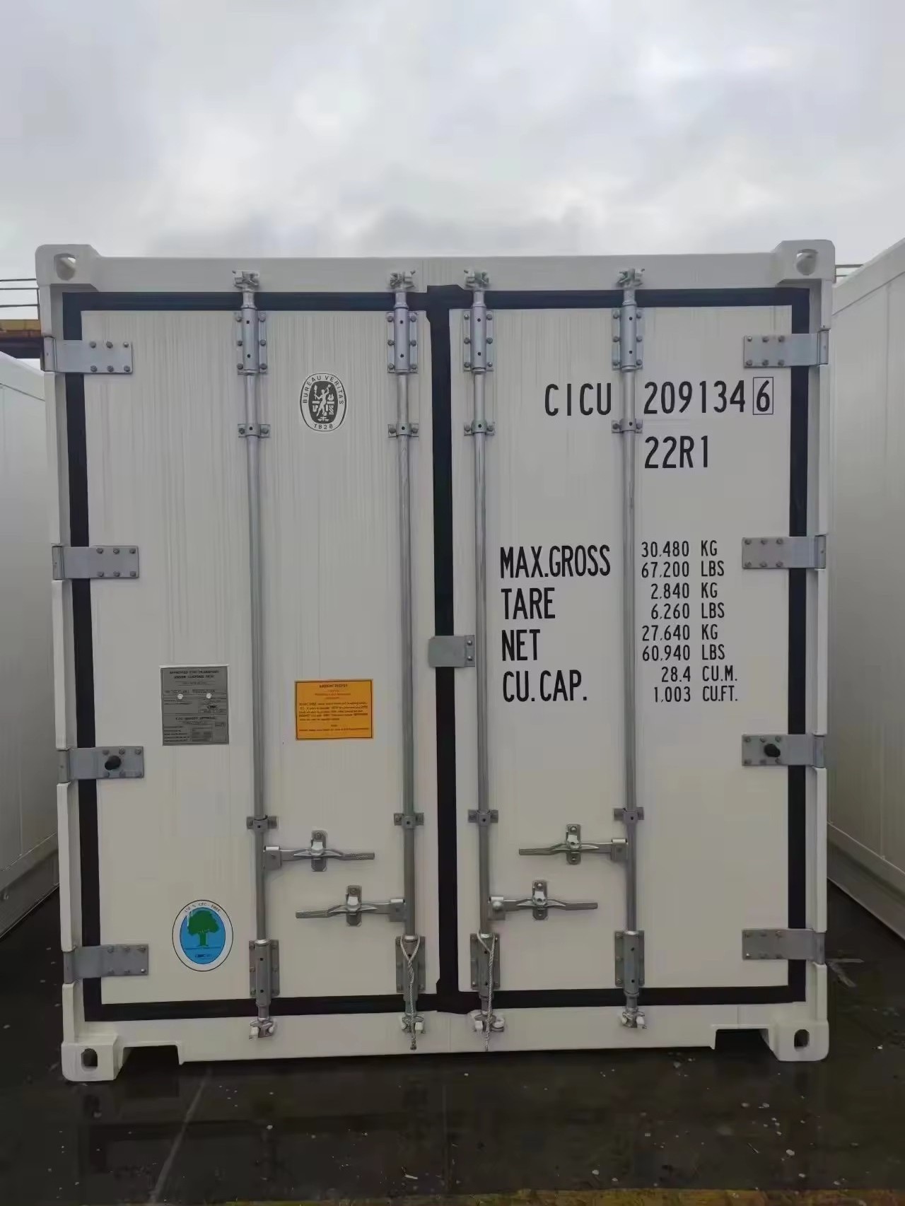 New 20 Feet Cold Storage Room Work-in Freezer Container With Us Brand New Thermo King Carrier Refrigeration System Unit