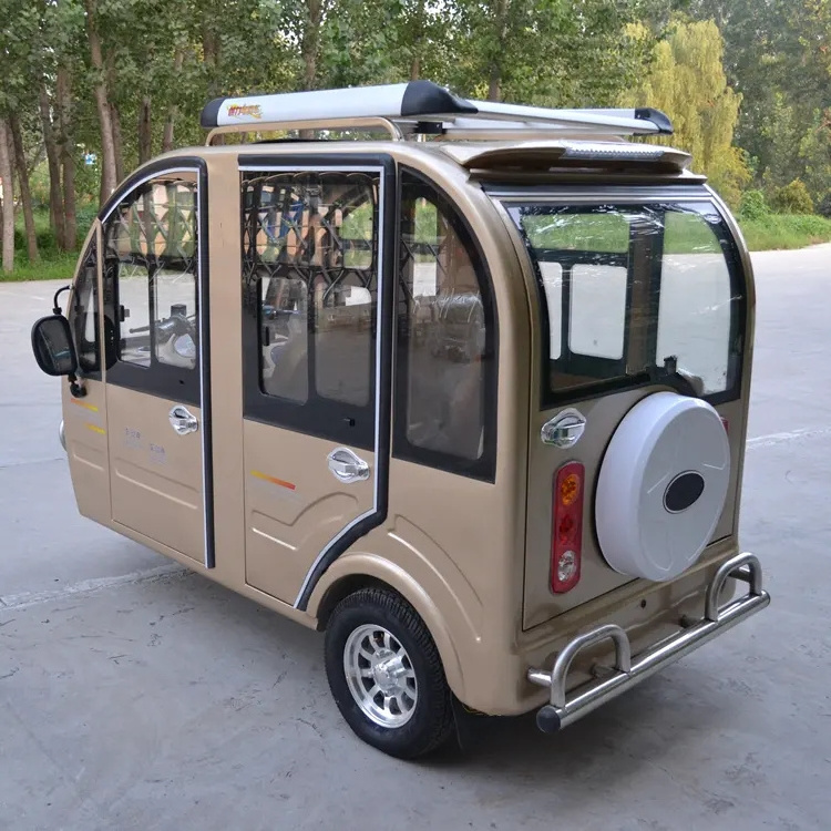 Wholesale Eec Approval Electric Tricycle China Three Wheel 60v Motorcycle 3 Wheel Motorcycle Solar Closed  Door Cargo For Adult