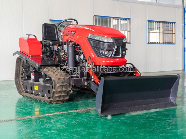 New crawler rotary cultivator multi-functional crawler micro-cultivator riding plow orchard tractor weeding plowing