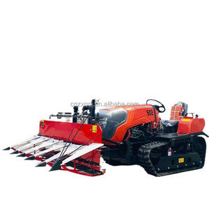 New crawler rotary cultivator multi-functional crawler micro-cultivator riding plow orchard tractor weeding plowing