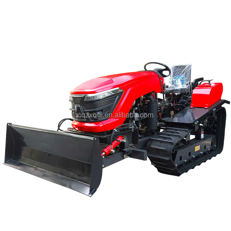 Water and drought farming machine 25 HP 35 HP riding rotary tiller Small riding crawler rotary tiller