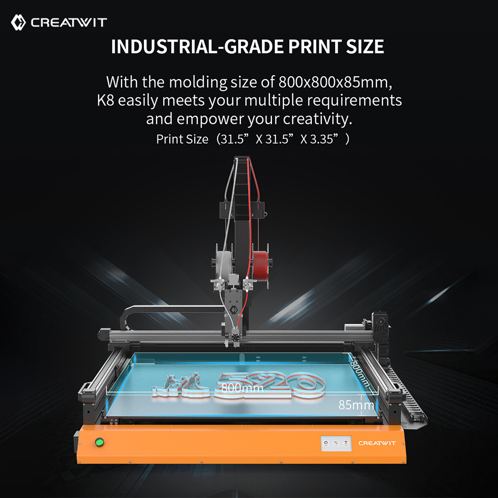 Creality Creatwit K8 led industrial fdm 3d printer large 3d printer 3d channel letter print Equipment