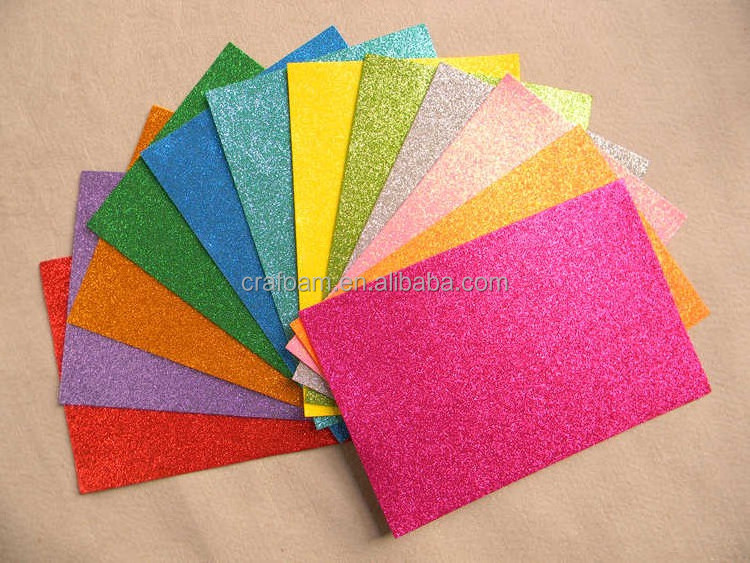 best selling glitter eva foam, shimmering glitter eva foam manufacturer 2mm rubber eva