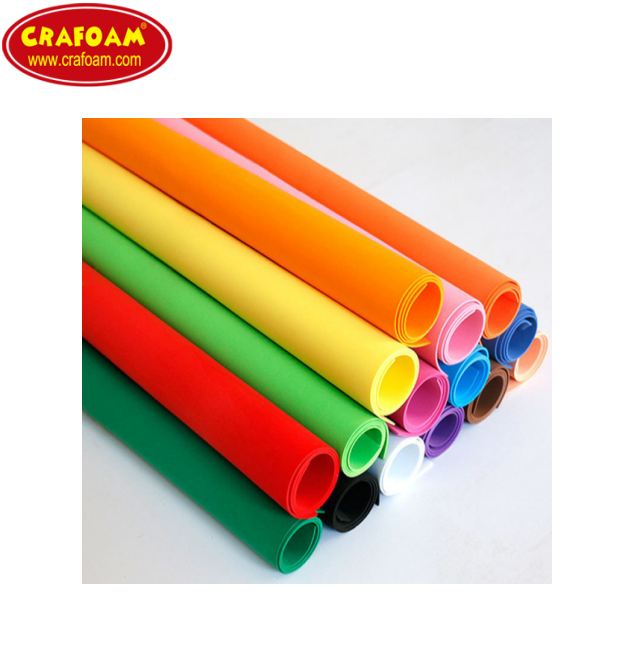 wholesale manufacturer price craft EVA foam rubber sheets roll material for handicraft /packing/ flower making