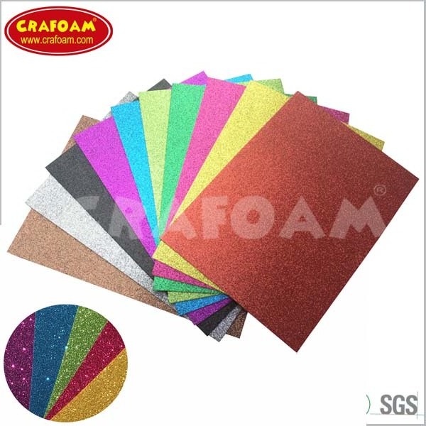 best selling glitter eva foam, shimmering glitter eva foam manufacturer 2mm rubber eva