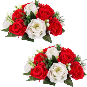 Flowers Bouquet Artificial Roses Table Centerpieces Weddings Decoration Flower Balls For Reception Event