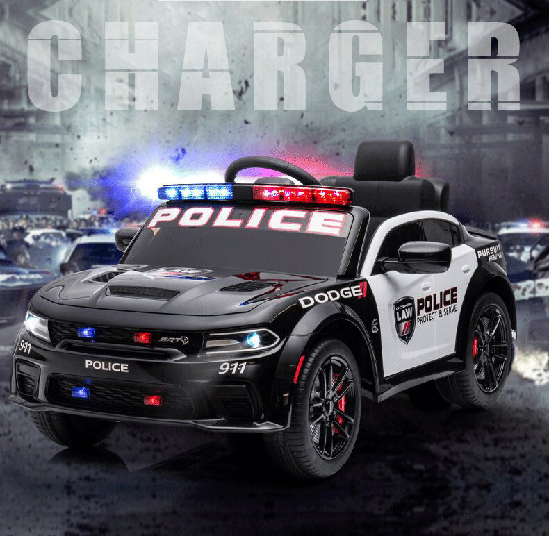 2023 New Chidren 12v Electric Car Police Car For Kids Ride On Toys Cars