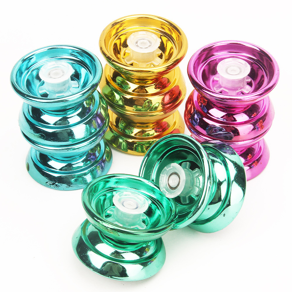 Promo Ready To Ship Hot Sale Colorful Metal Aluminum Alloy Yoyo High Quality Cheap Aluminum Alloy Funny Toy Customized Logo