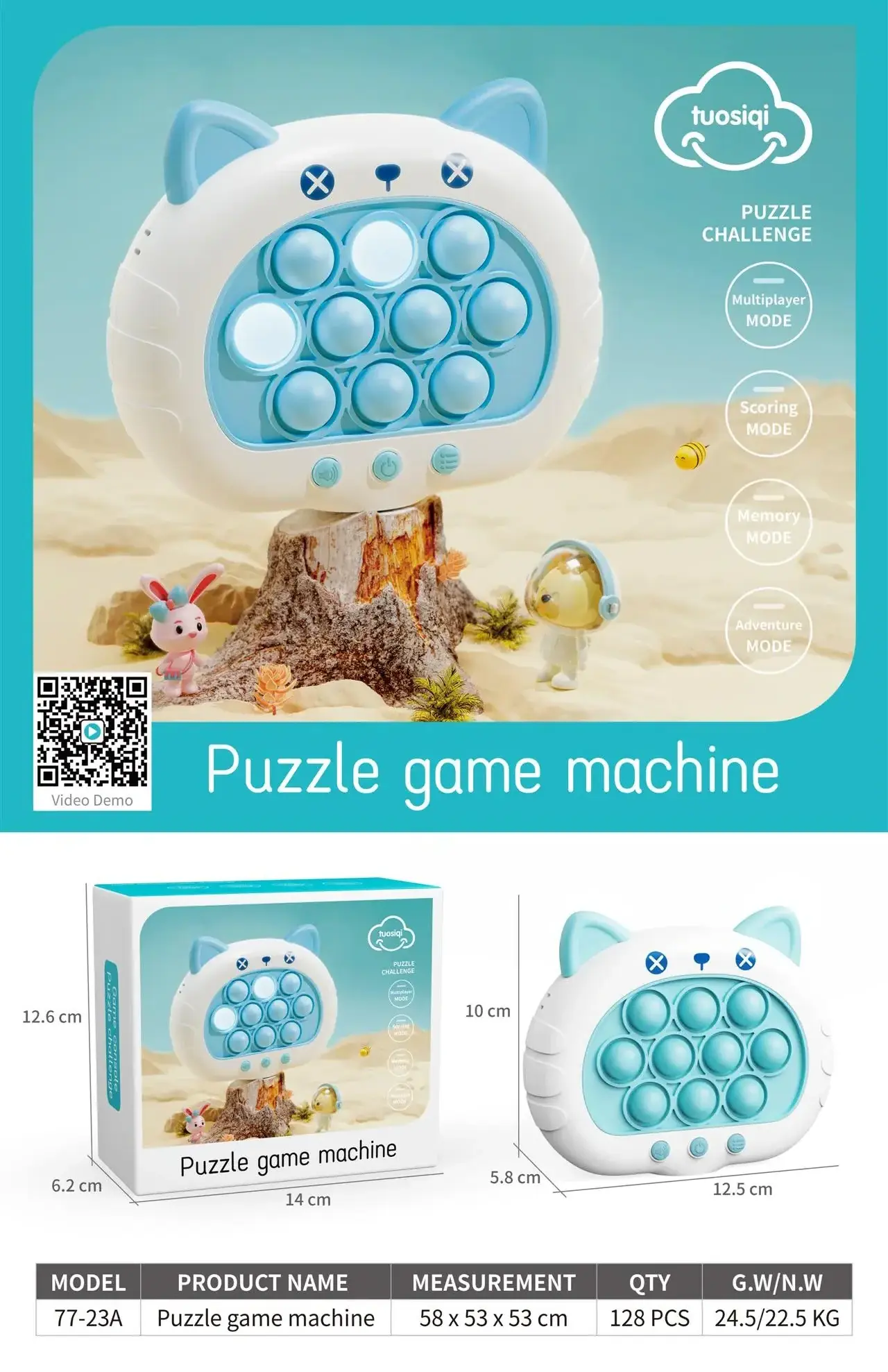 Quick Push Game Console Quick Push Toys Electronic Pops It Game Light Up Pops It Pro Fast Push Puzzle Game Gifts For Children