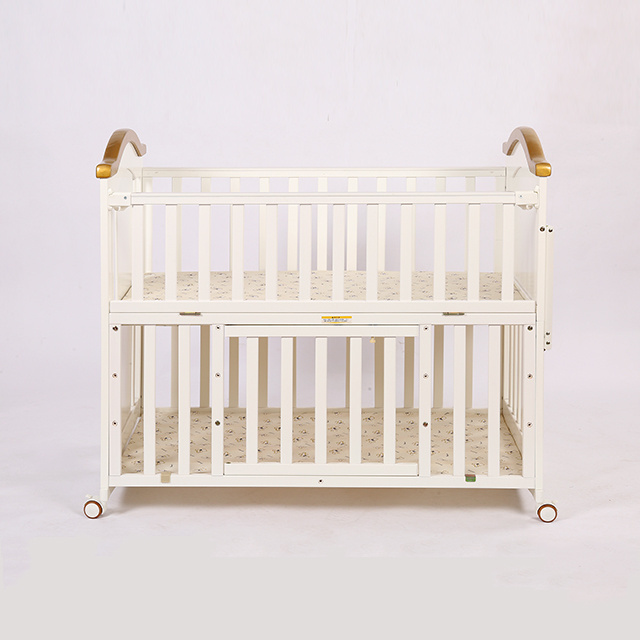 Wholesale Baby Cradle Multifunctional Wooden Toddler Bed Kids  Cots  /Automatic Swing Baby Crib