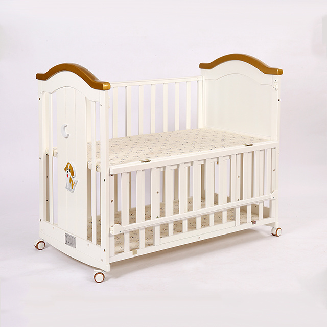 Wholesale Baby Cradle Multifunctional Wooden Toddler Bed Kids  Cots  /Automatic Swing Baby Crib