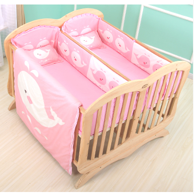 Home general using baby furniture crib/baby swing cradle/wooden beds for twins